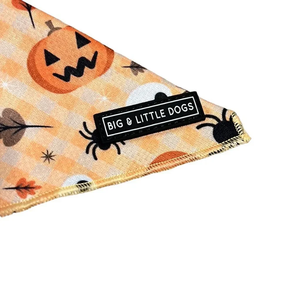 Halloween Dog Bandana Pumpkin Skull Print Small Medium Big & Little Dogs